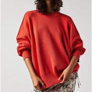 Free People Easy Street Tunic Red Small